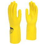 Polyco Pura Yellow Nitrile Flock lined Glove (27N) Size 8 - Medium