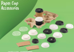 8oz  Black Sip Thru PP - Lid for Paper Cups ( Box 1000 )