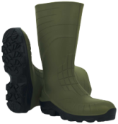 Aerobuild Green Wellington PU Boot