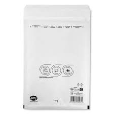370 x 480mm - 10(k) - White - Jiffy Ocean Green Uncoated Bubble Lined Mailer
